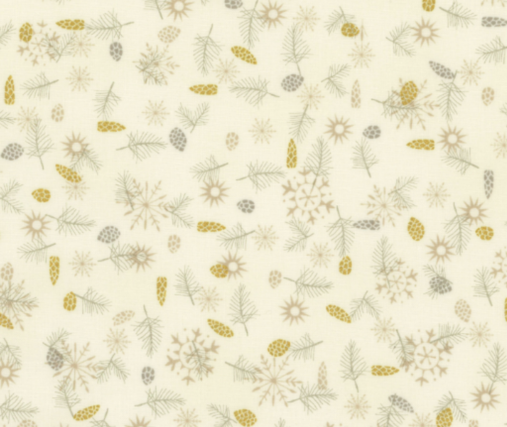 We Love Christmas - Pinecones 100% Cotton - 10cm Increments