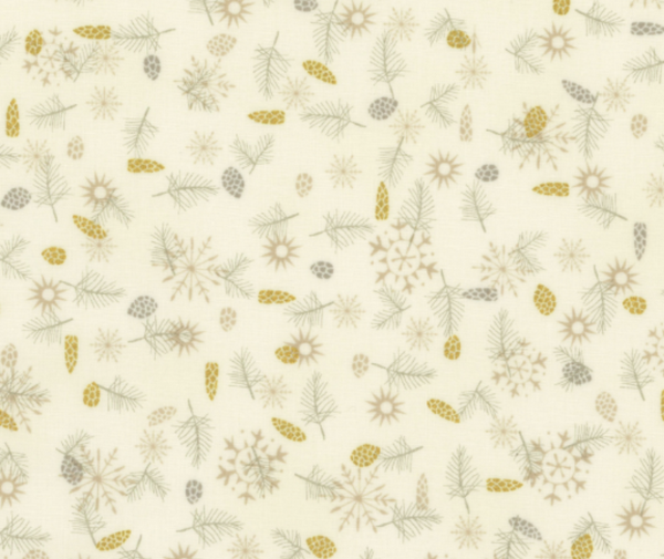 We Love Christmas - Pinecones 100% Cotton - 10cm Increments