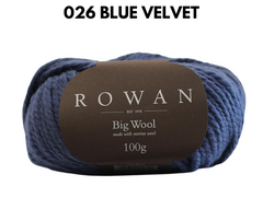 Rowan Big Wool 100% Super Bulky Yarn 026 Blue Velvet