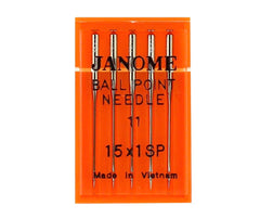 Janome Domestic Ball Point Needles 75/11 - HA15X1SP
