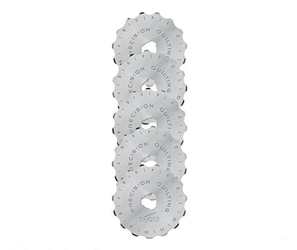 45mm Rotary Skip Blades 5 Pack By Precision Quilting Tools