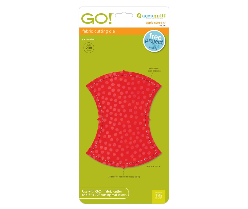 Accuquilt Go Apple Core 6 3/4"