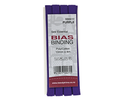Bias Binding Poly/Cotton  10mm x 4m - Various Colours