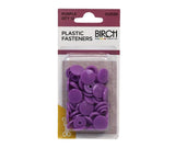 Birch Plastic Fasteners - Purple