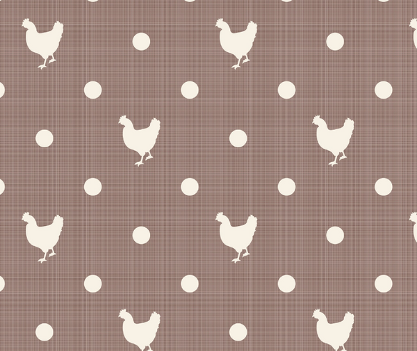 Blue Skies & Nutmeg 100% Cotton Fabric - 10cm Increments