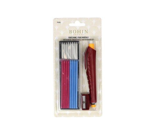 Bohin Mechanical Chalk Pencil - Includes 3 Colours