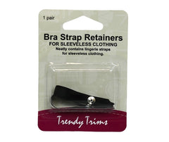 Bra Strap Retainers - Black - Trendy Trims