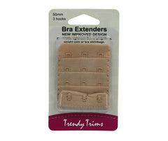 Bra Extenders 50mm 3 hook - Skin - Trendy Trims