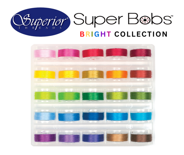 Superior Threads - Super Bobs Bobbins 25 Pack - Bright Collection – Sew It