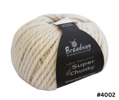 Broadway Yarns: NZ Super Chunky 100% NZ Merino - Various Colours