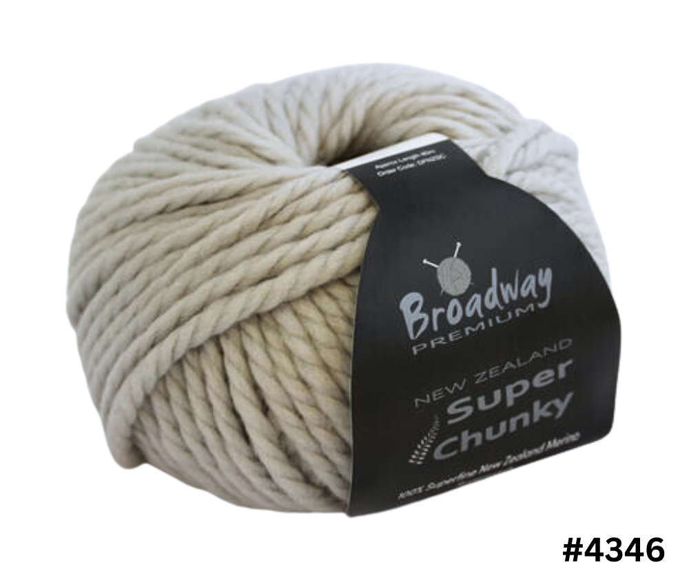 Broadway Yarns: NZ Super Chunky 100% NZ Merino - Various Colours