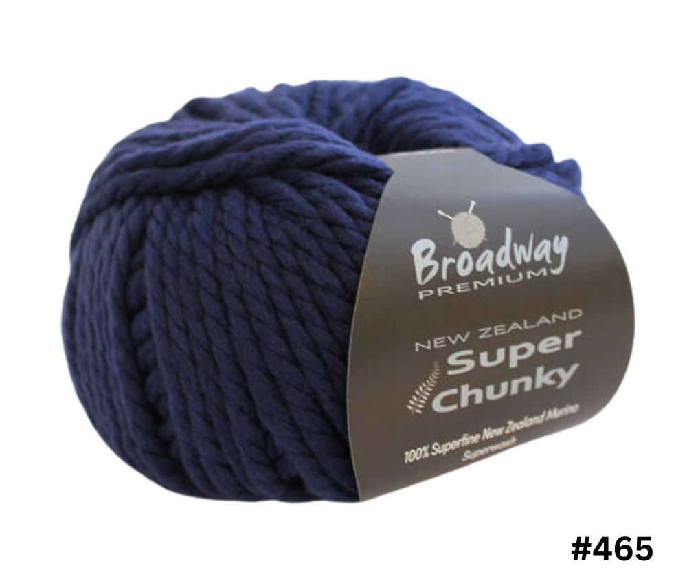 Broadway Yarns: NZ Super Chunky 100% NZ Merino - Various Colours