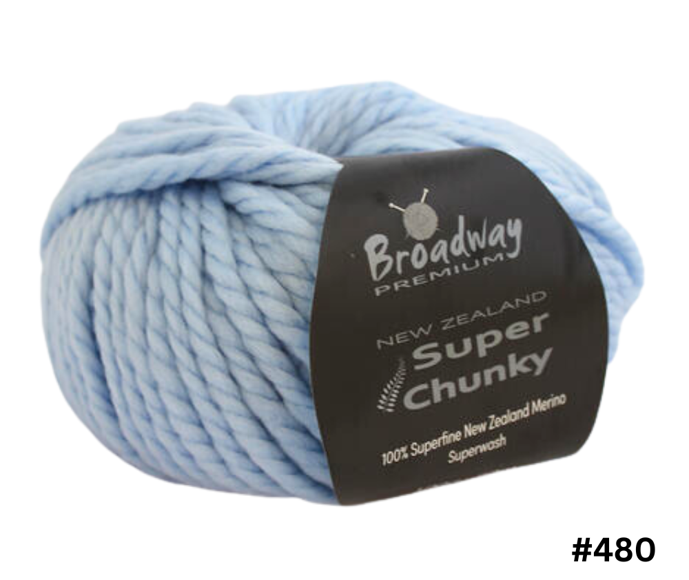 Broadway Yarns: NZ Super Chunky 100% NZ Merino - Various Colours