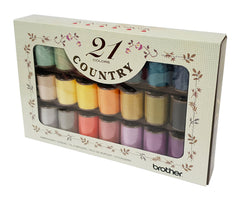 Brother Country Yarn Thread 21 Colour Set - CYT21