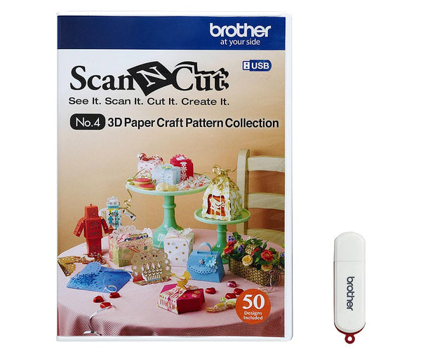 Brother Scan N Cut 3D Paper Craft Pattern Collection - USB4