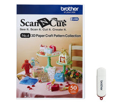 Brother Scan N Cut 3D Paper Craft Pattern Collection - USB4