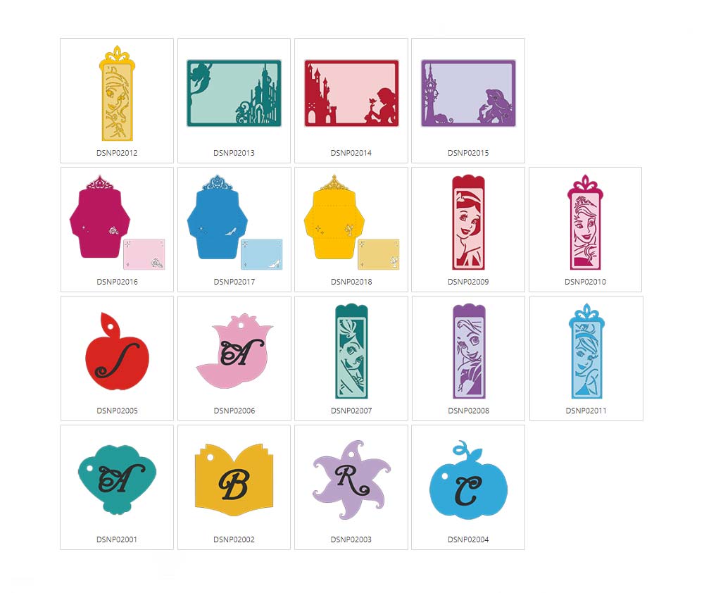 Brother ScanNCut Disney Princess Paper Craft Collection 1