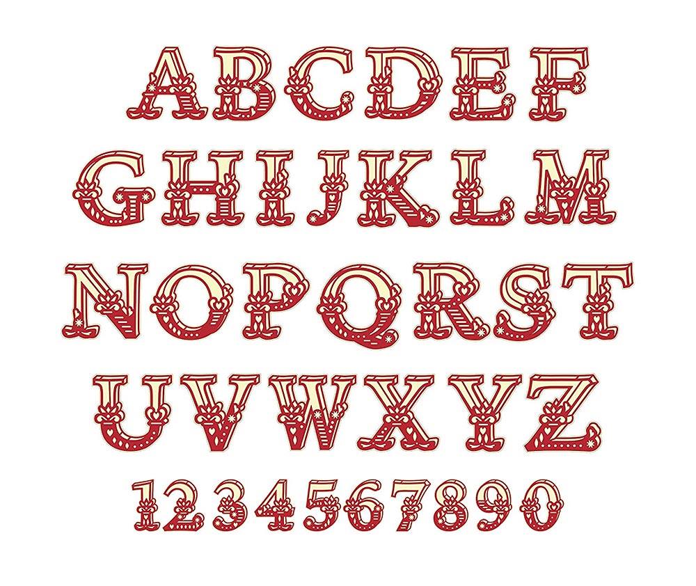 Brother ScanNCut PigPong Lettering Collection - CAPPNP01