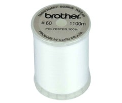 Brother White Embroidery Bobbin Thread #60 - 1100m