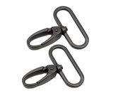 By Annie 1 1/2" Swivel Hook - Black - Set of Two