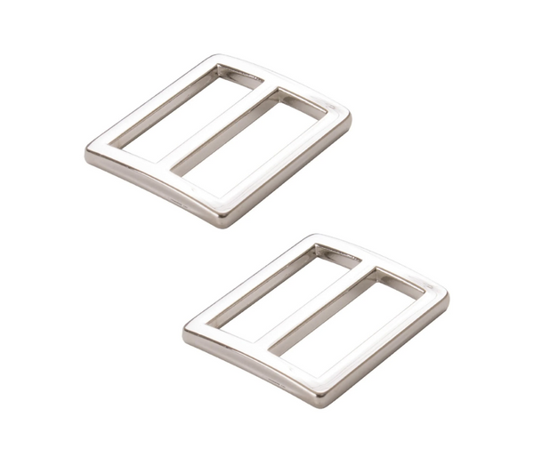 By Annie 1" Flat Widemouth Slider - Nickel - Set of Two