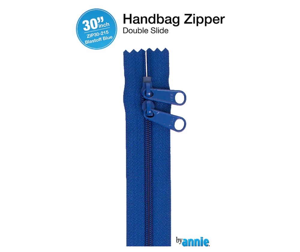 By Annie Double Slide Handbag Zip 30" - Various Colours