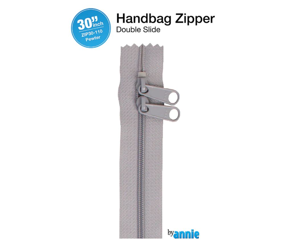 By Annie Double Slide Handbag Zip 30" - Various Colours