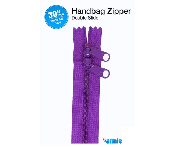 By Annie Double Slide Handbag Zip 30" - Various Colours