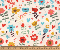 Chickadee 100% Cotton Fabric - 10cm Increments