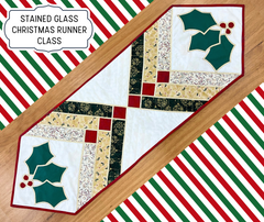Quilting Classes: Stained Glass Christmas Table Runner