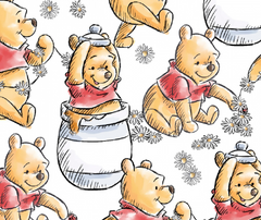 Winnie the Pooh 100% Cotton Fabric - 10cm Increments