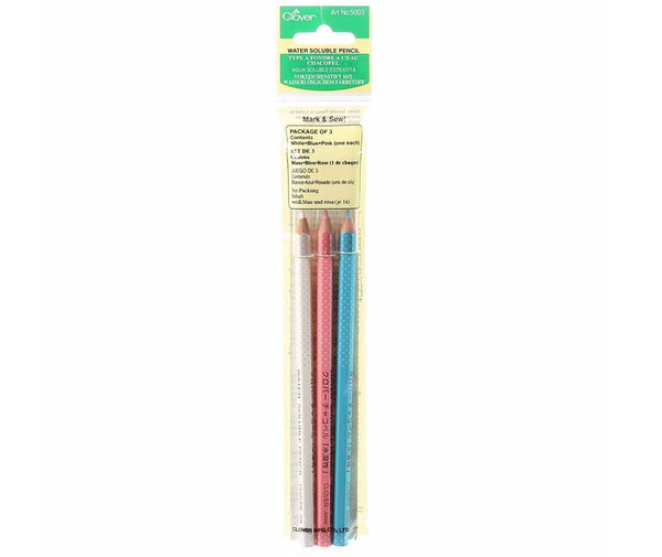 Clover Water Soluble Pencil Multi Pack (TT)