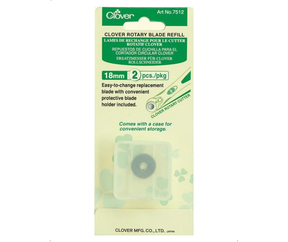 Clover Rotary Cutter Blades, 18mm 2pcs