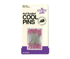 Cool Pins - x50 Pins Fuchsia by Gypsy Quilter