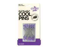 Cool Pins - x50 Pins Purple by Gypsy Quilter