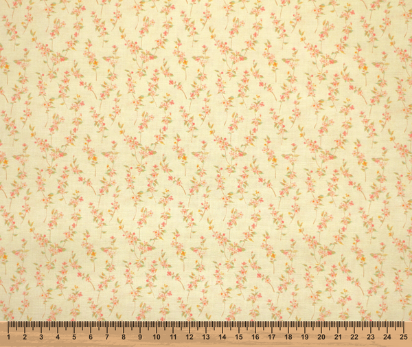 Cottage Garden 100% Cotton Fabric - 10cm Increments