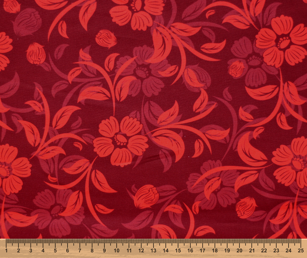 Cottage Garden 100% Cotton Fabric - 10cm Increments