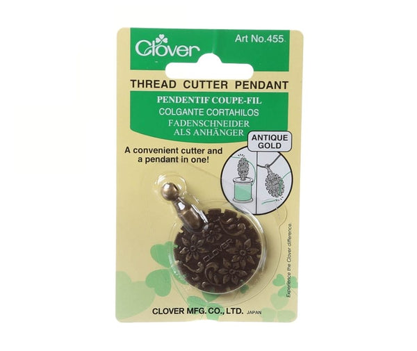 Clover Pendant Thread Cutter : Antique Gold