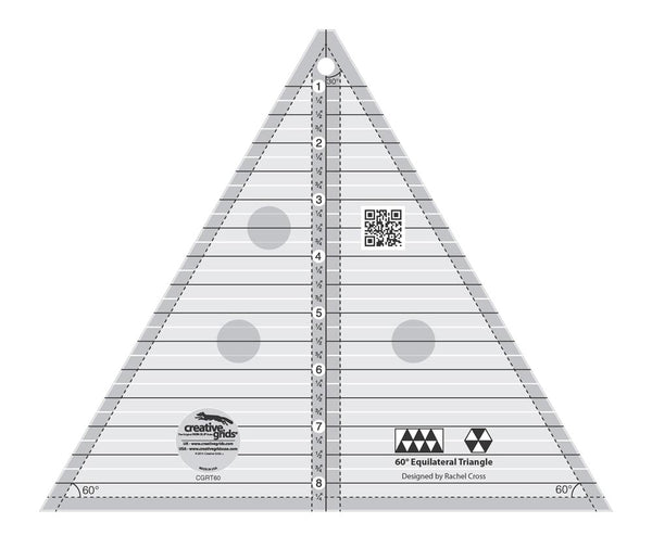 Creative Grids 8.5" Triangle 60 degree