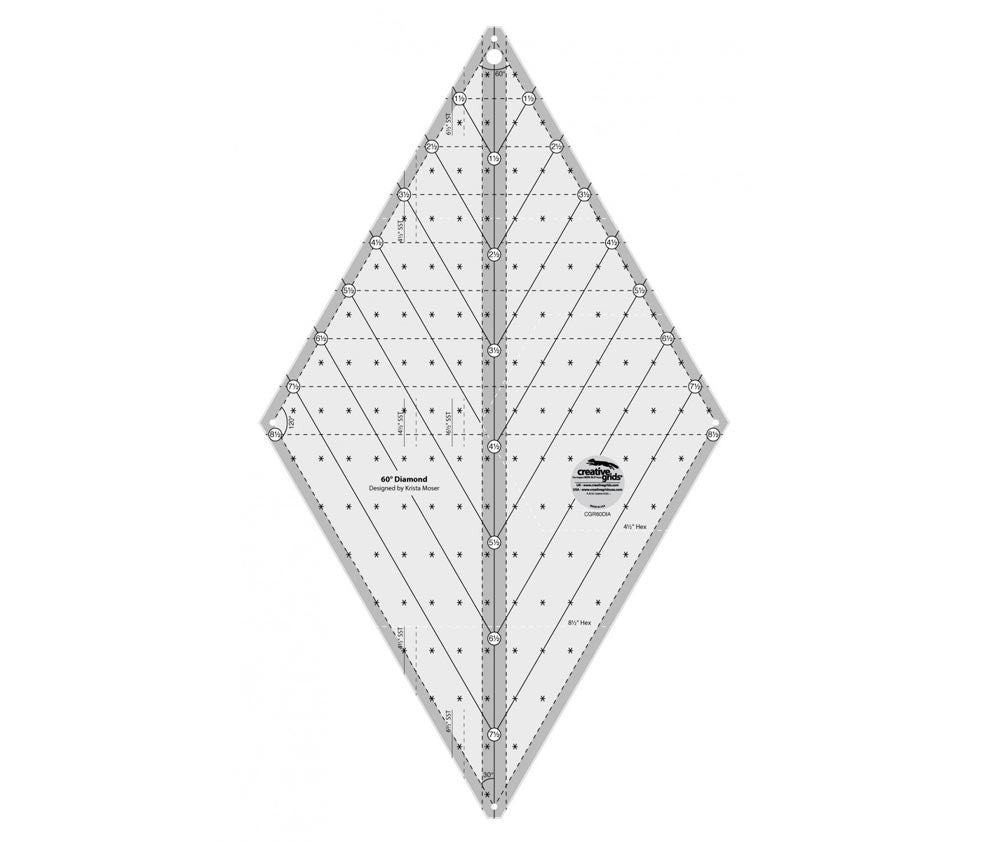 Creative Grids Diamond Ruler 60 Degree