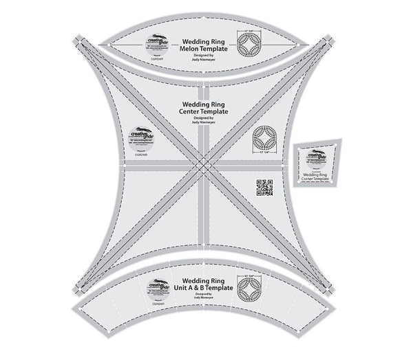 Creative Grids Double Wedding Ring Templates Quilt Ruler