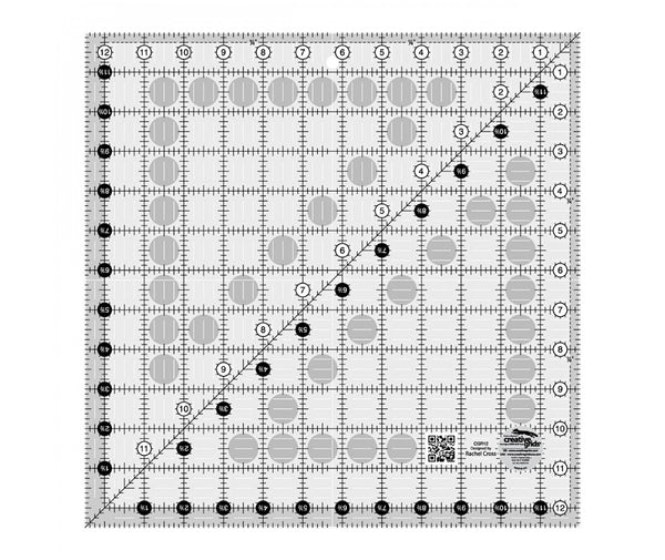 Creative Grids Quilt Ruler 12 1/2" Square