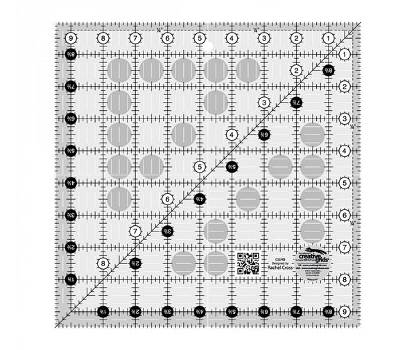 Creative Grids Quilt Ruler 9 1/2" Square