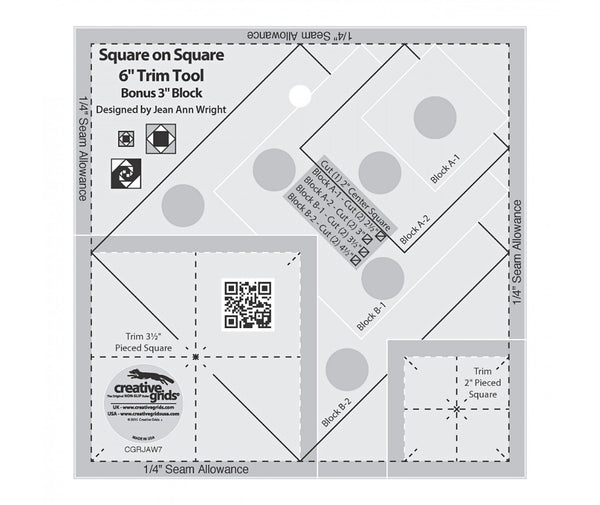 Creative Grids Square On Square Trim Tool - 3