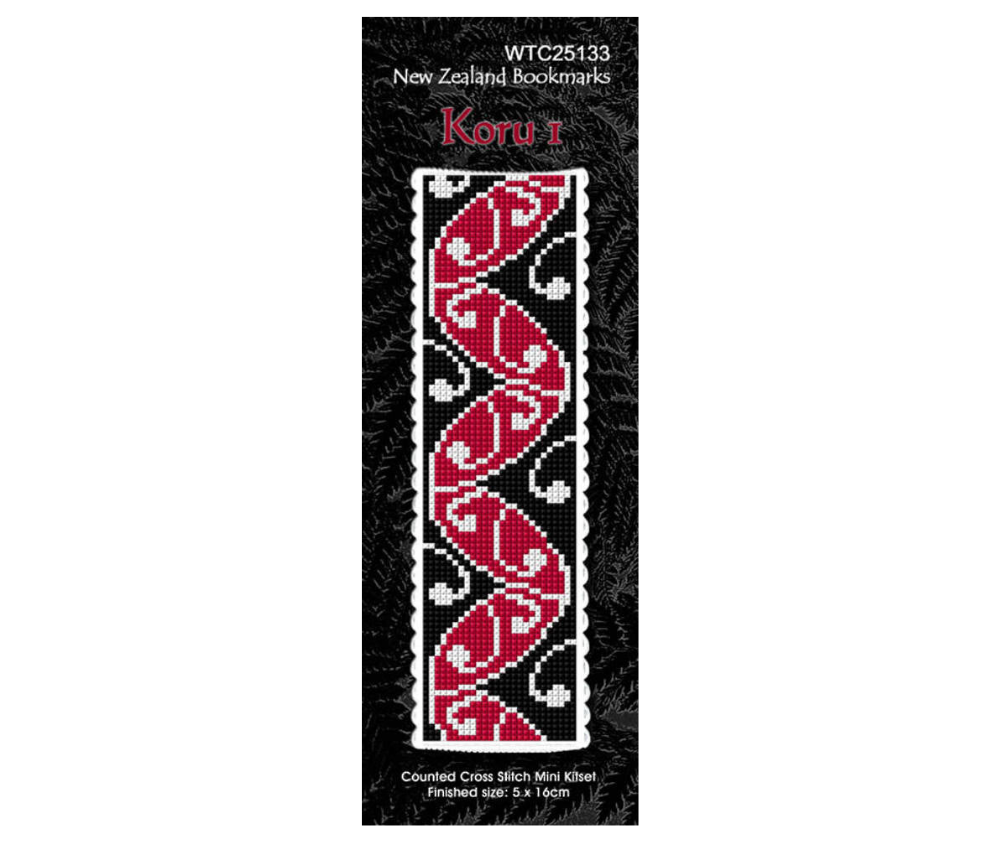 Cross Stitch Book Mark Kit - Koru