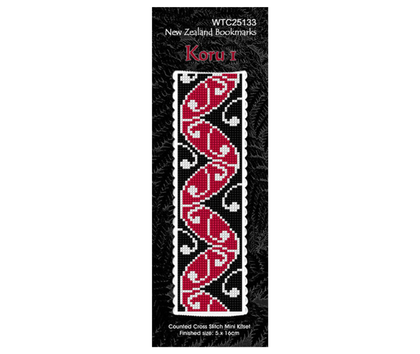 Cross Stitch Book Mark Kit - Koru