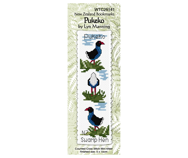 Cross Stitch Book Mark Kit - Pukeko
