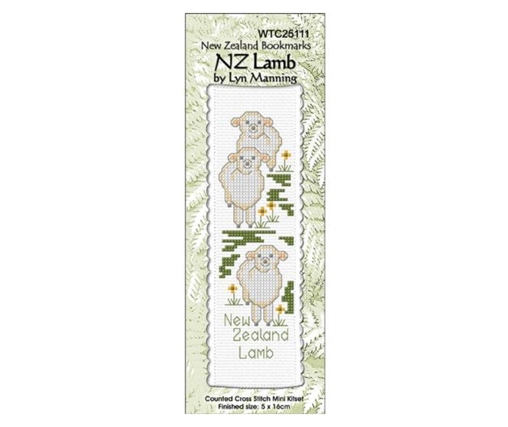 Cross Stitch book Mark Kit - NZ Lamb