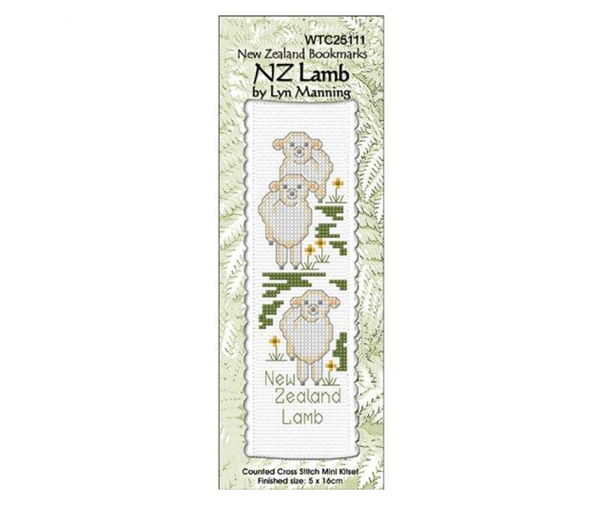 Cross Stitch book Mark Kit - NZ Lamb