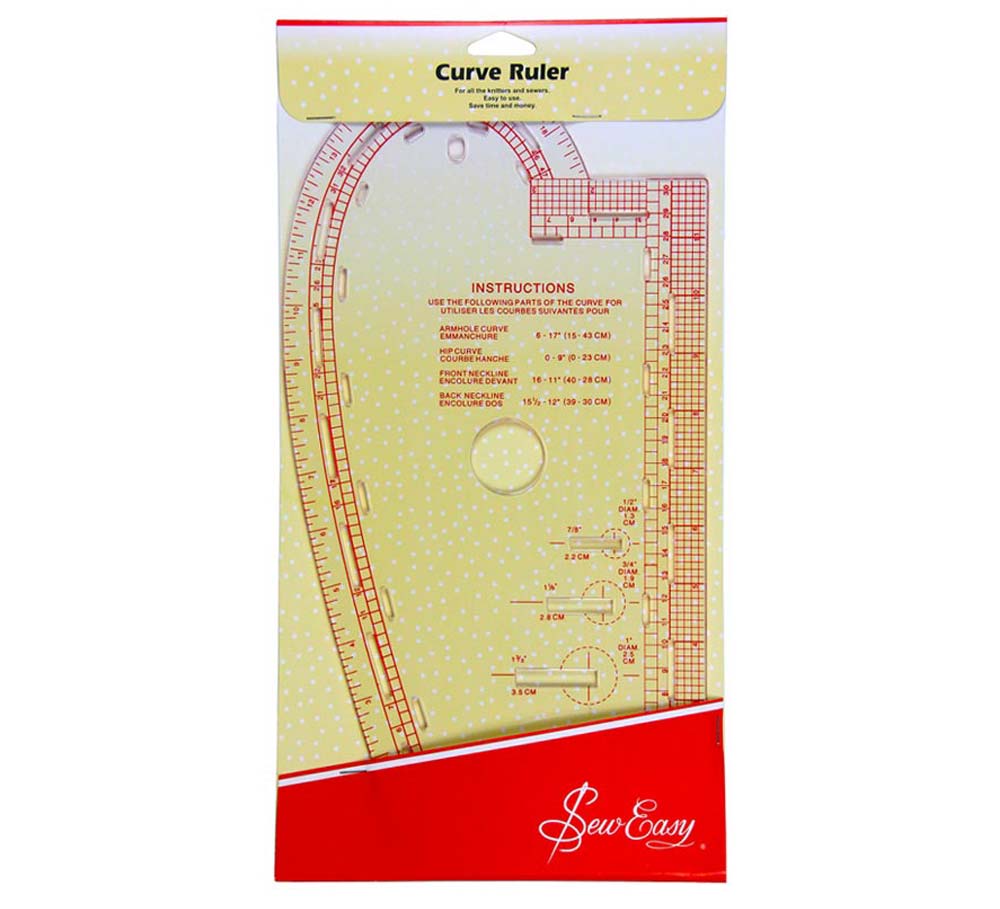 Plastic Curved Pattern Ruler Curve Ruler for Pattern Making – Sew It
